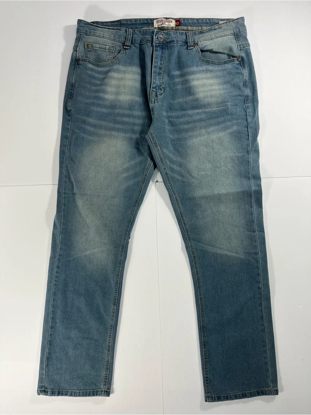 Slim Straight Light Blue Washed Men's Jeans